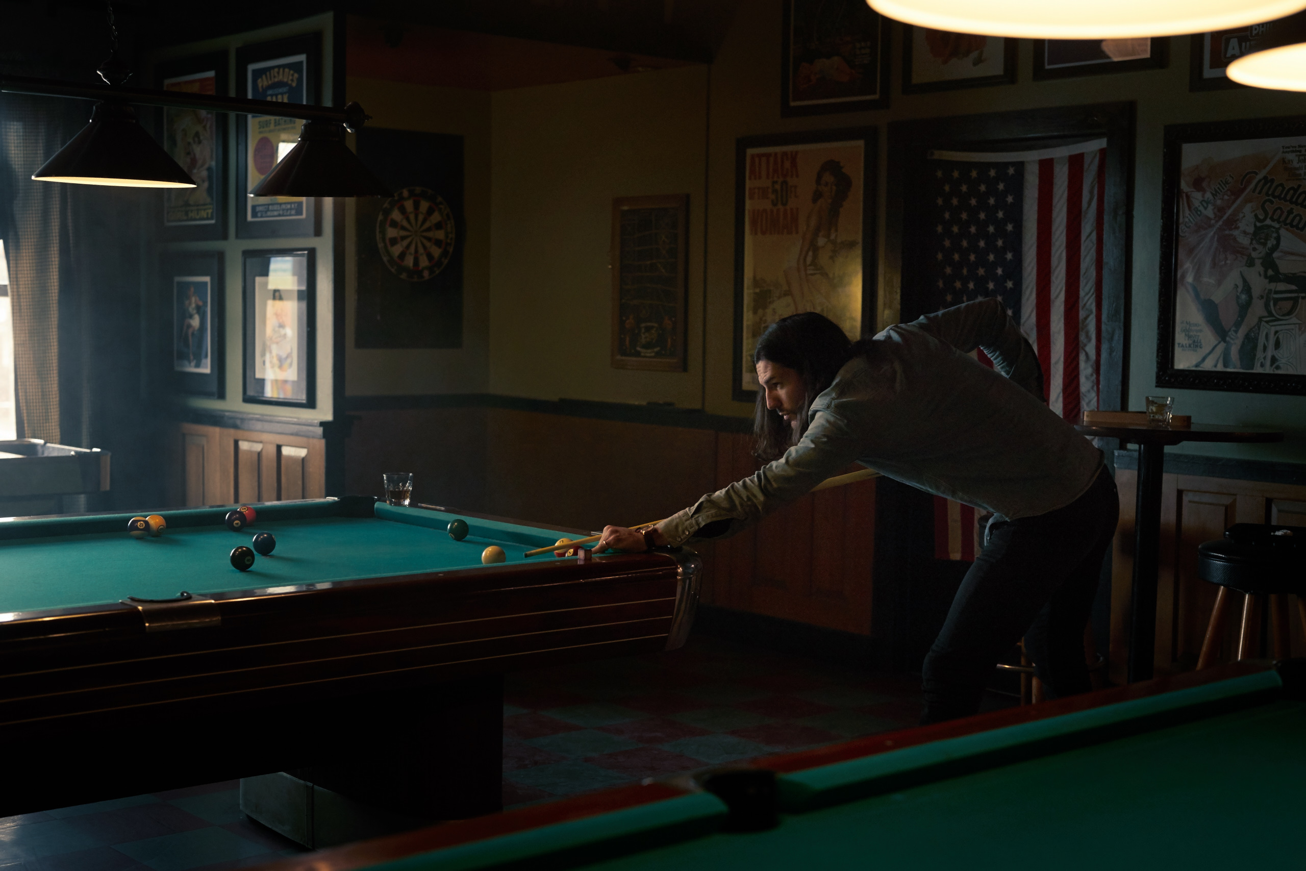 Craig Stickland playing pool